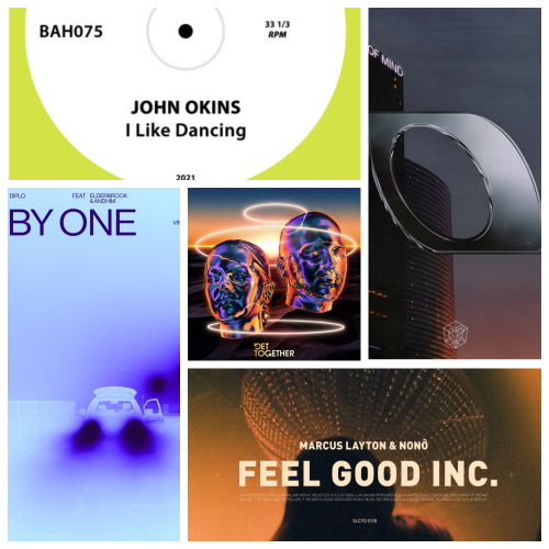John Okins - I Like Dancing (Original); Marcus Layton, Nono - Feel Good Inc. (Original); Drove feat. Jylin - Peace Of Mind (Extended Mix); Diplo feat. Elderbrook, Andhim - One By One (Vintage Culture Extended) [2021]